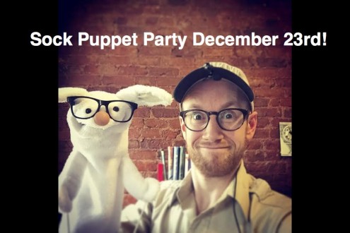 Sock Puppet Party and Parent’s Day Out: December 23rd 